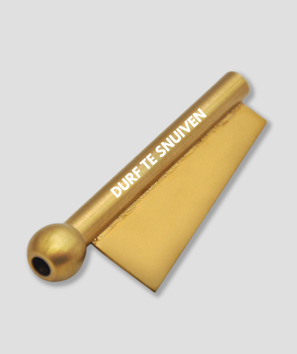 Metal snorting tube - dare to snort
