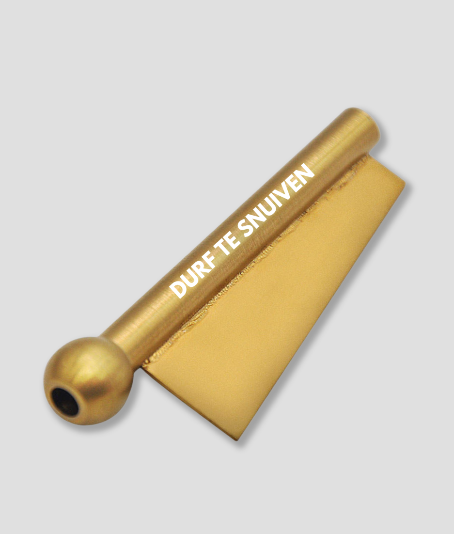Metal snorting tube - dare to snort