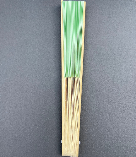 green bamboo festival fan