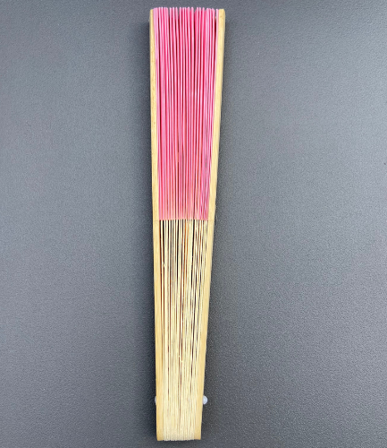 pink bamboo festival fan