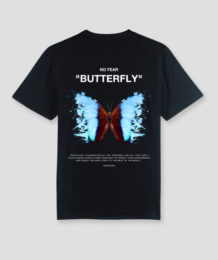 butterfly shirt - best butterfly techno t-shirt - rave t-shirt butterfly
