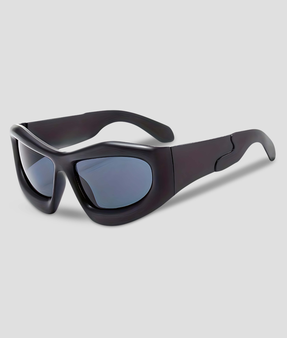 Black rave glasses - parties and techno