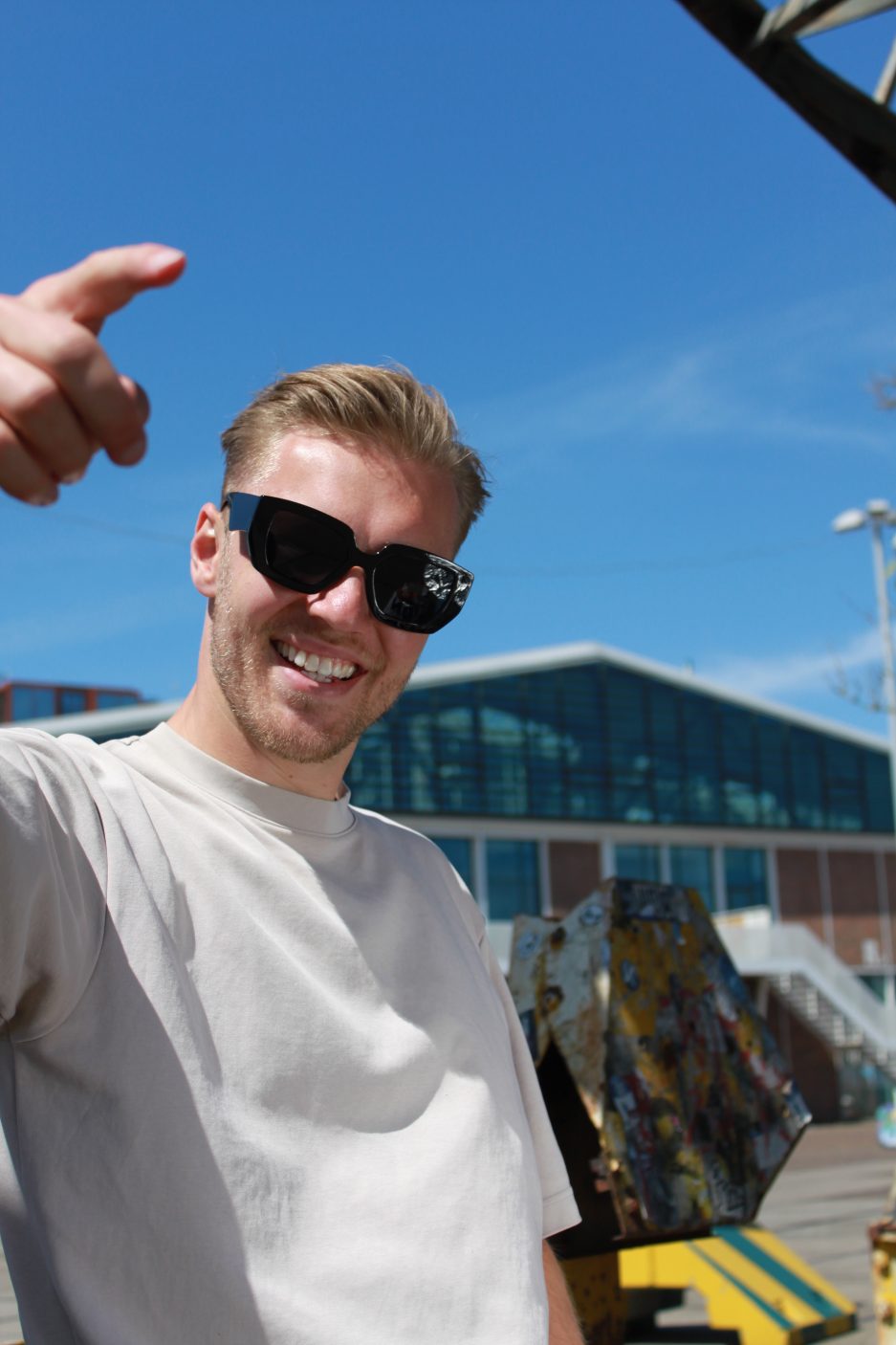 black festival sunglasses