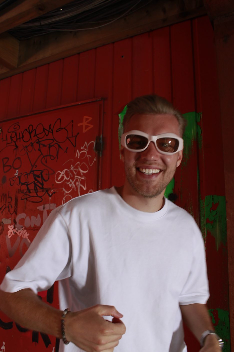 Pink rave glasses