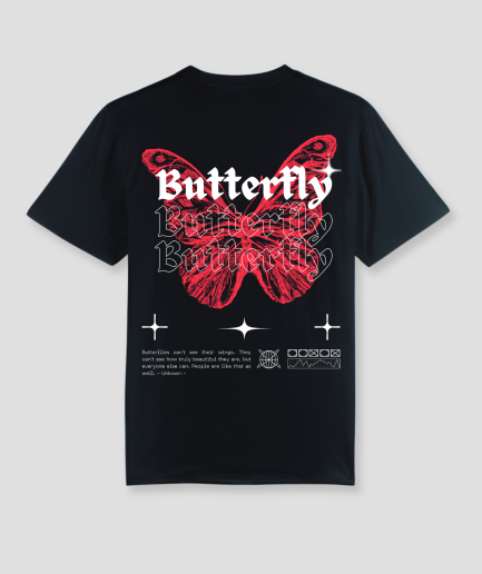 butterfly - butterfly - t-shirt - festival