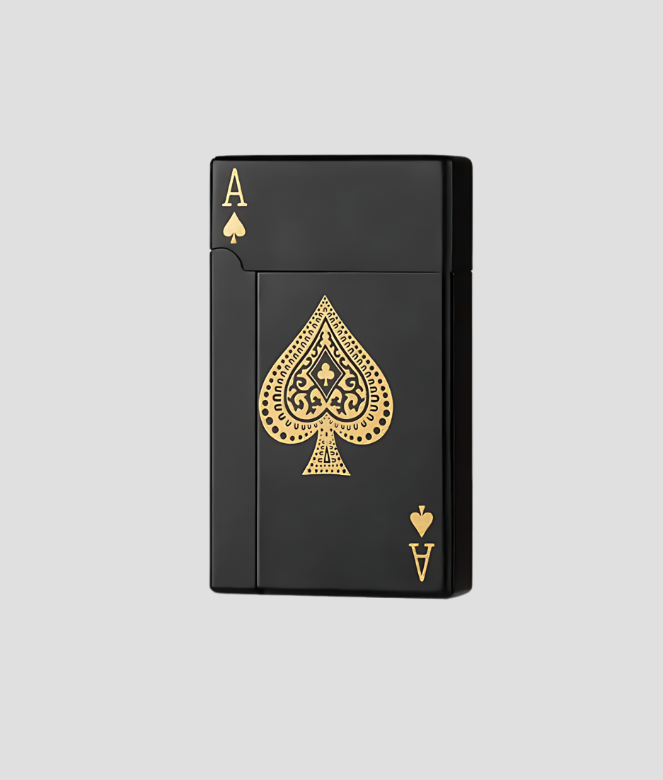 Refillable lighter with joker card deck