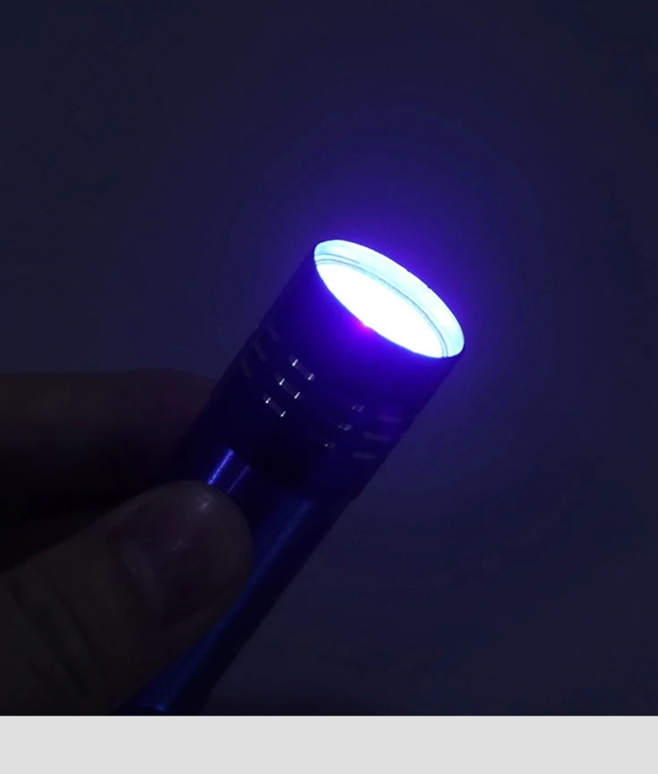 Storage compartment flashlight stash