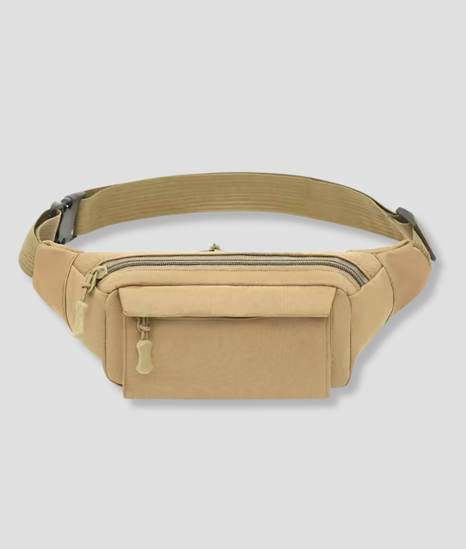 Sand-colored waist bag