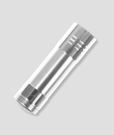 Flashlight secret storage compartment