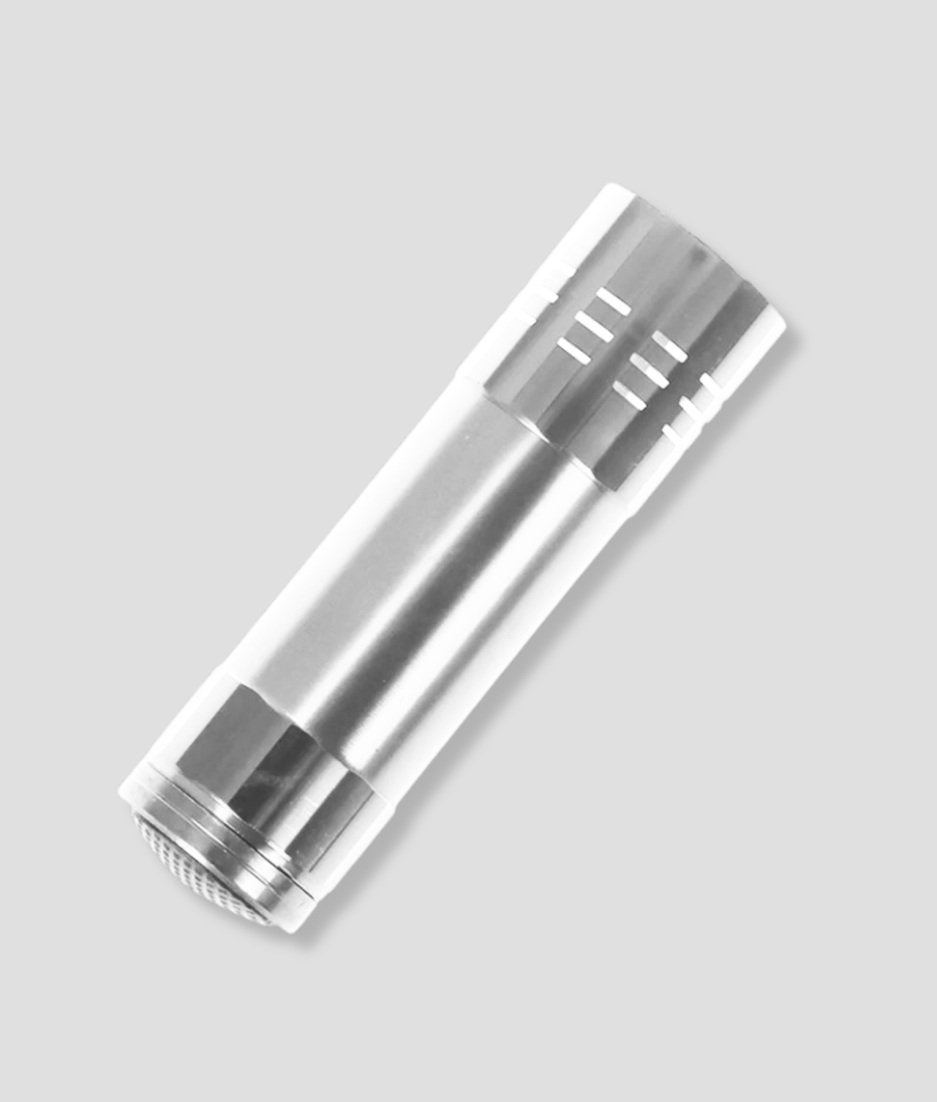 Flashlight secret storage compartment