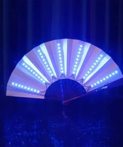 blue LED fan