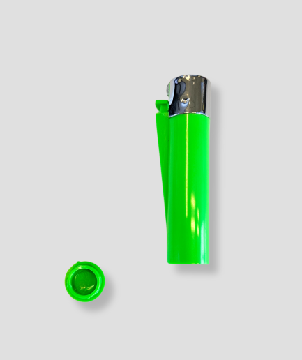 Green lighter storage compartment