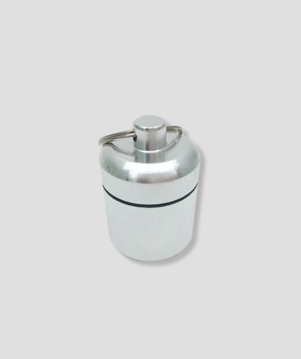 Metal tube keychain