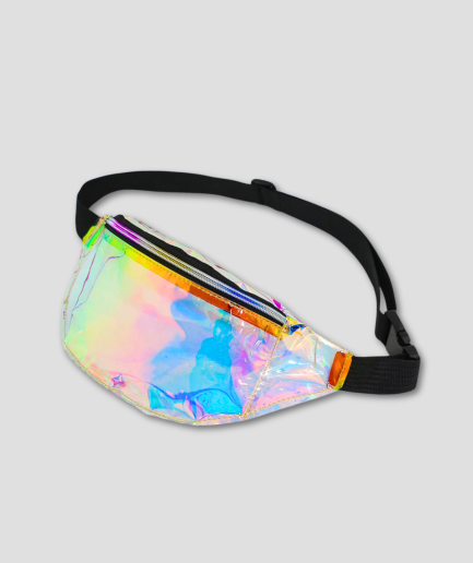 festival reflective fanny pack