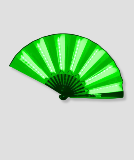 Green LED Fan - Light-up Fan