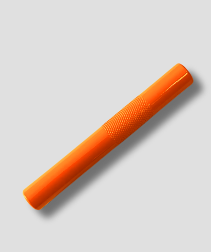 Orange metal snuff tube