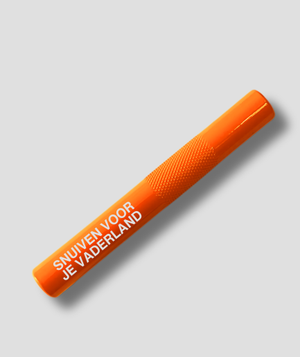 orange tube unique text