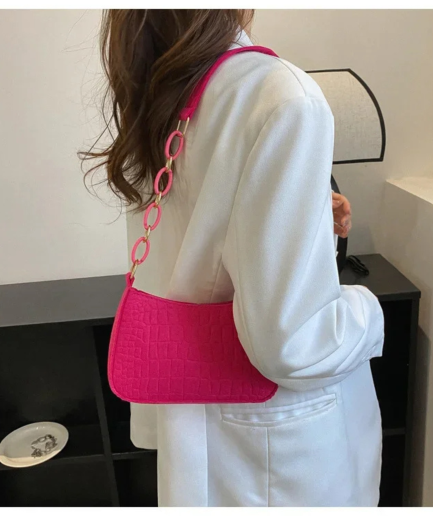 pink small handbag
