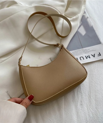 small brown festival bag
