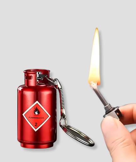 red gas tank lighter