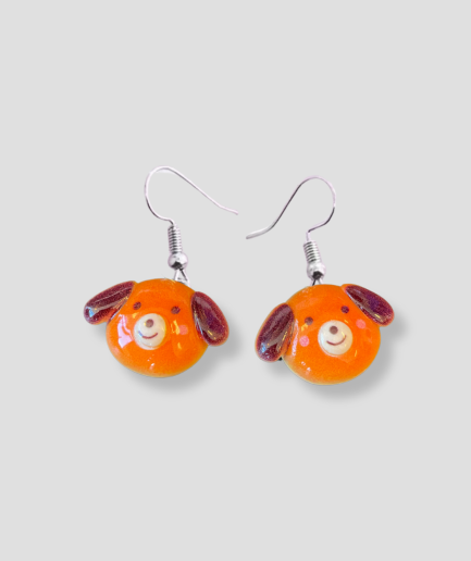 puppy earring