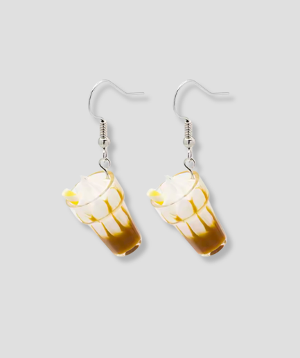 iced coffee earring
