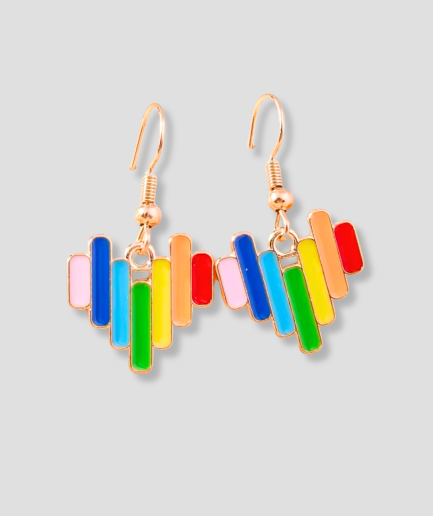 pride flag earrings