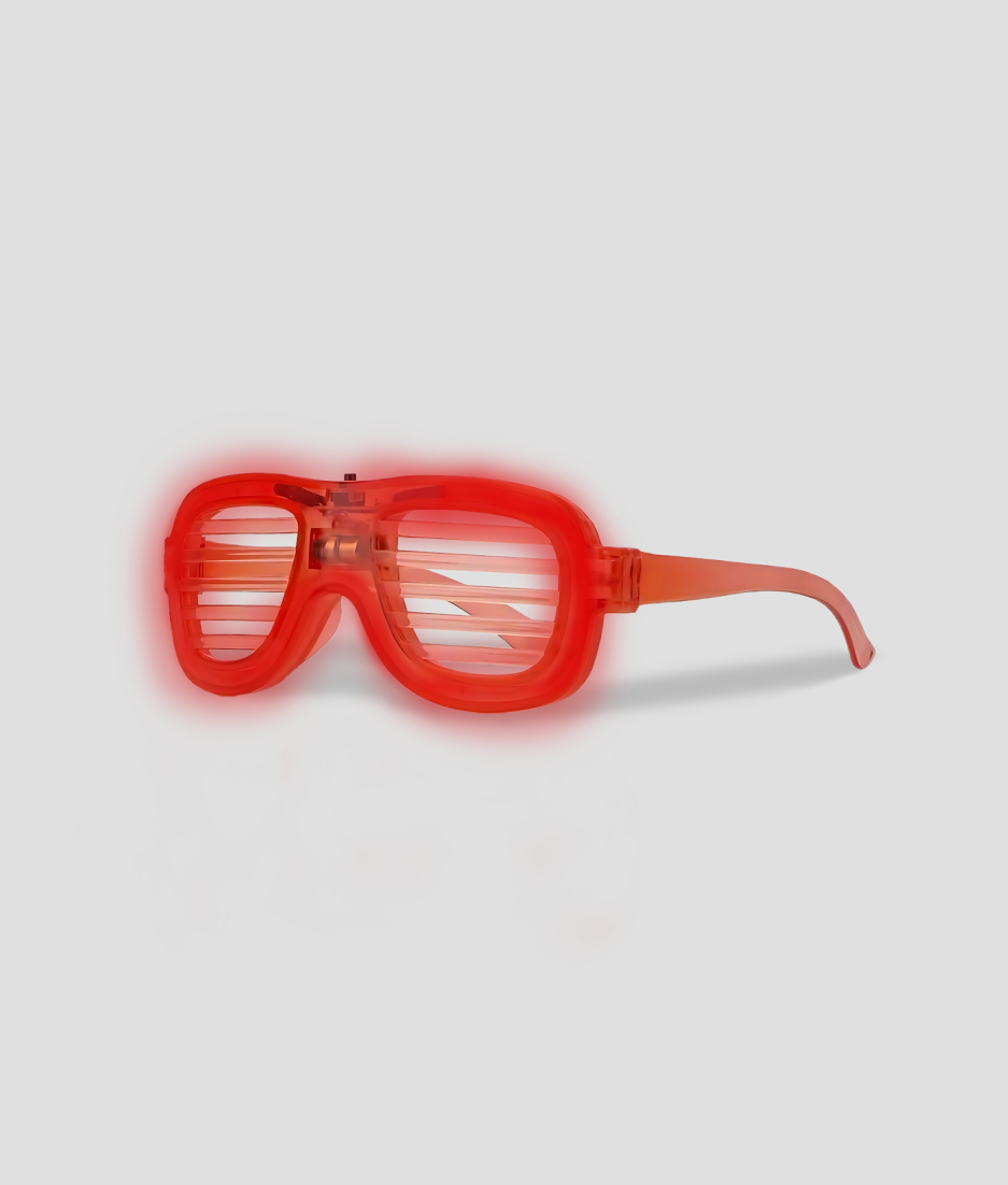 red led glasses