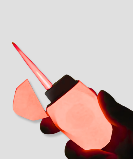 red flame lighter
