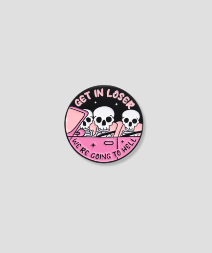 pink brooch