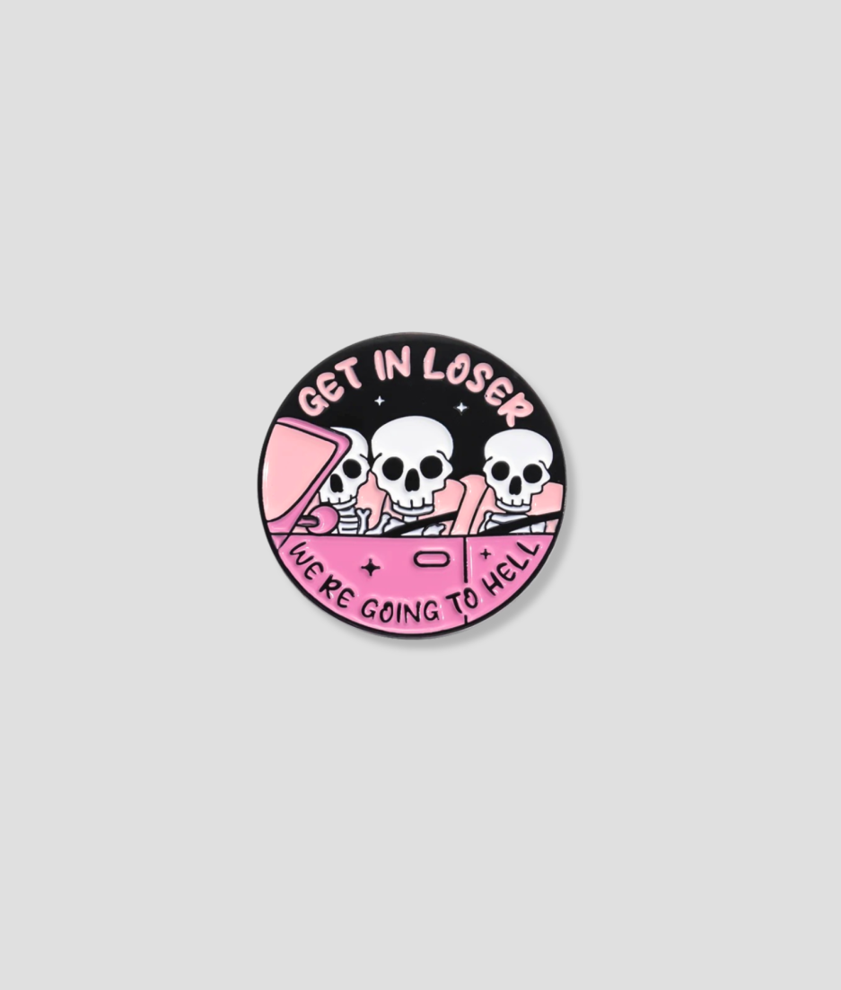 pink brooch