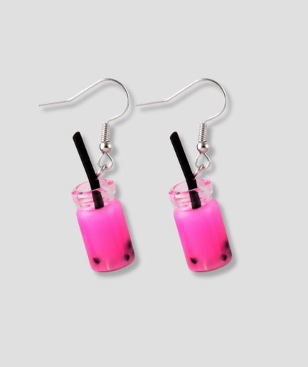 pink earring drink