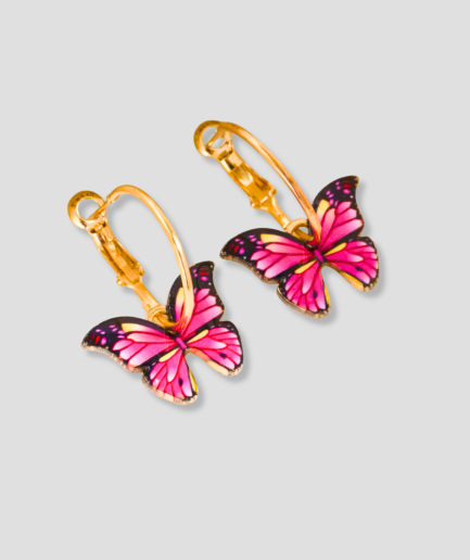 butterfly earring]
