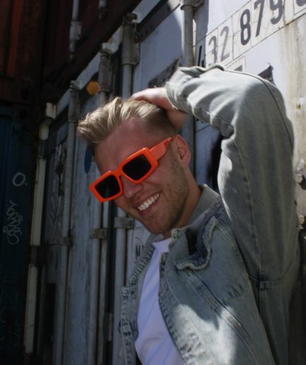 orange glasses eyewear