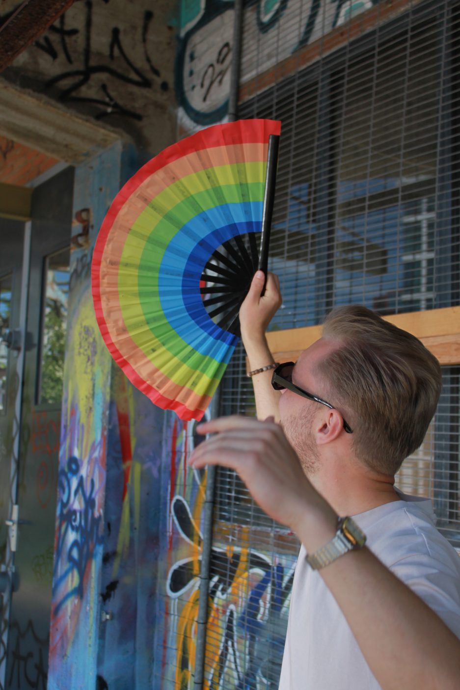 rainbow fan
