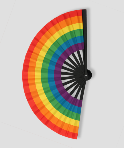 rainbow fan