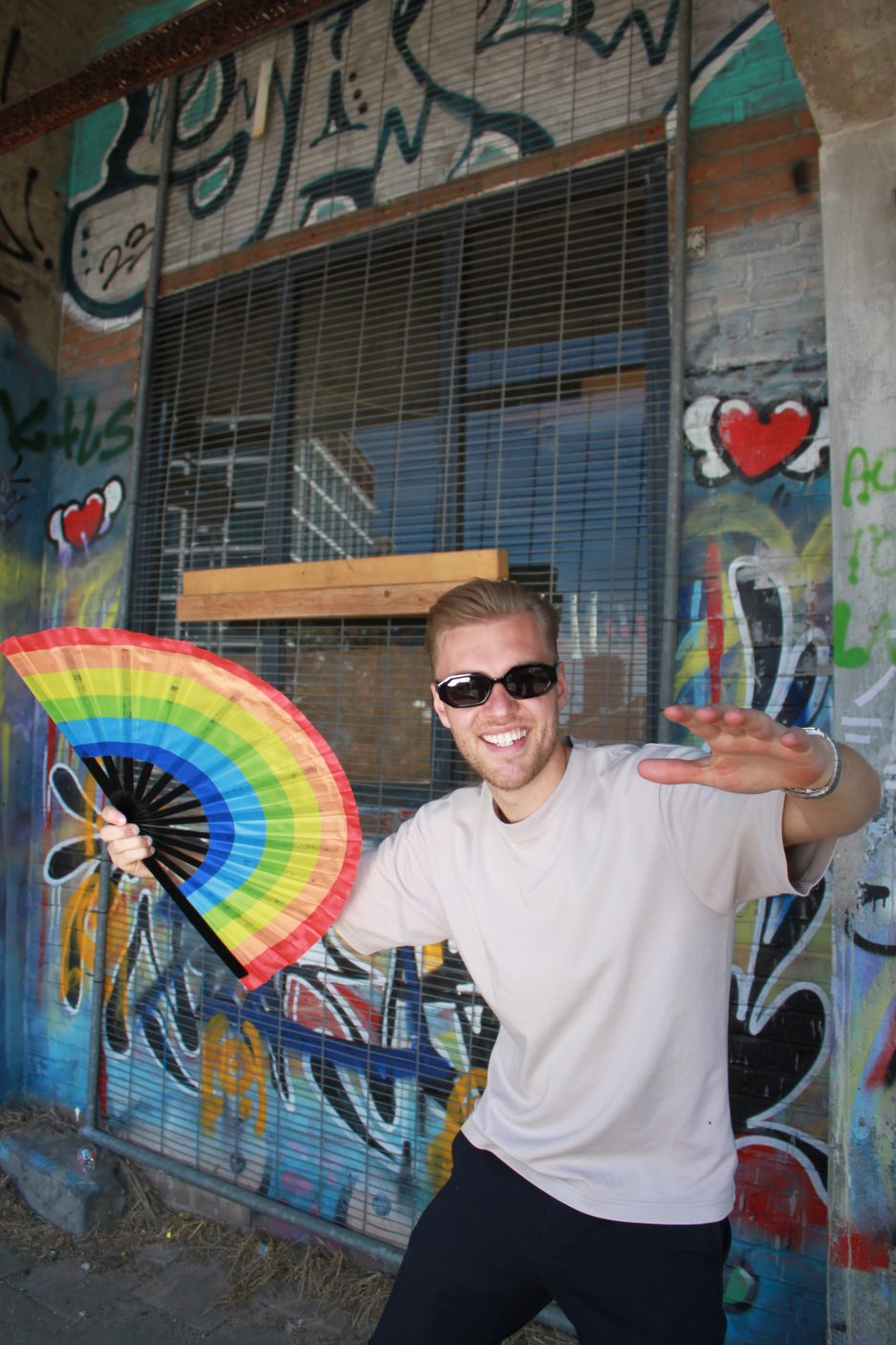 rainbow fan