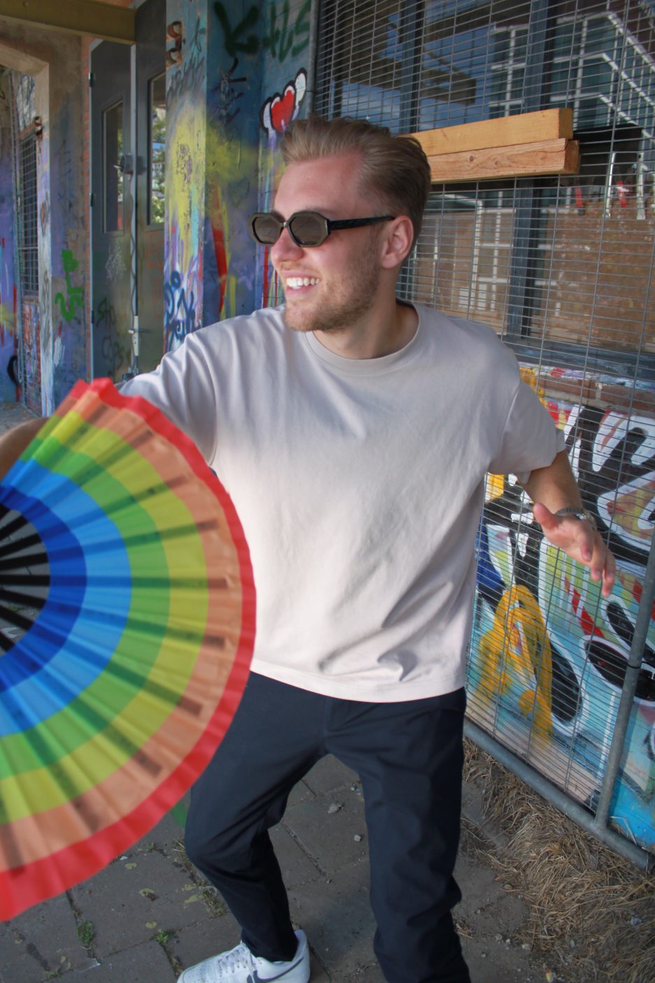 rainbow fans