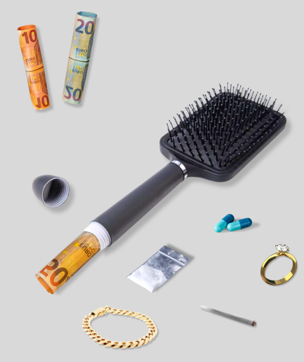 Secret Brush Storage Compartment