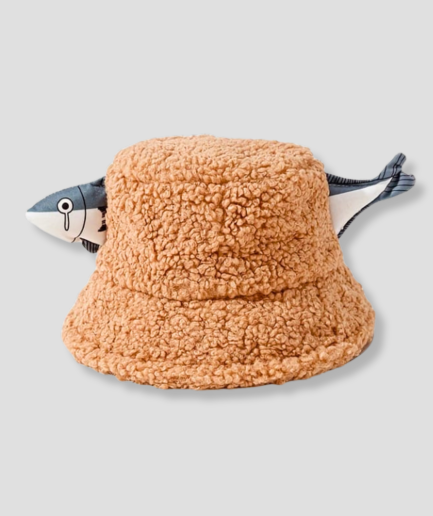 teddy fabric bucket hat