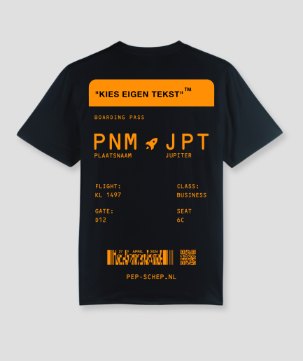 King's Day T-shirt - Pepschep Edition - King's Day - Orange and Black.png