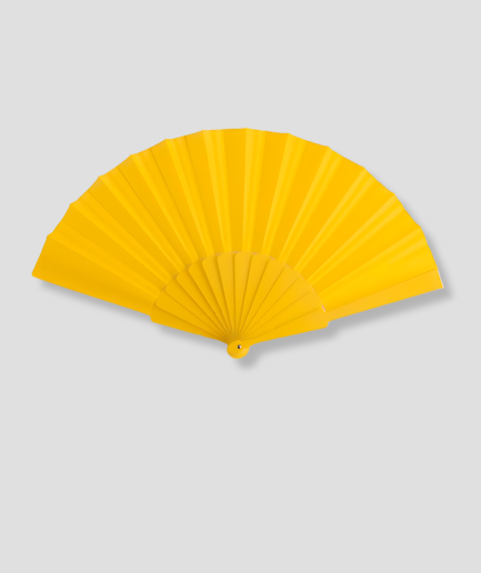 Fan-yellow-hand fan-festival-plastic-fan.png