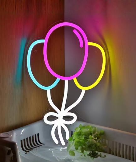 neon balloons