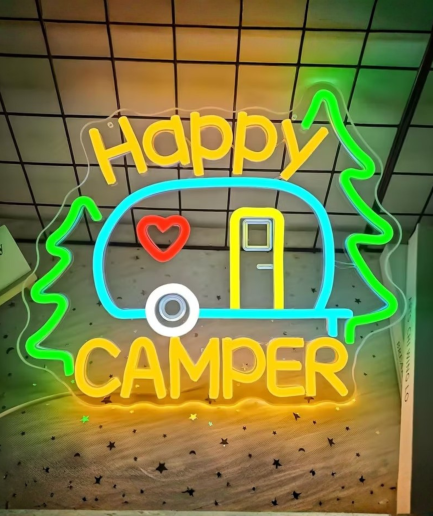 camper neon light