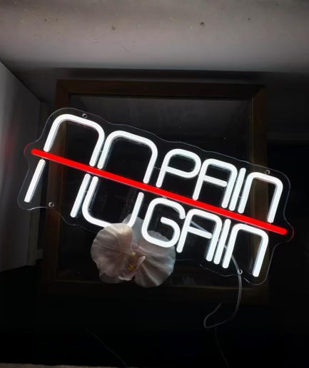 gym neon light