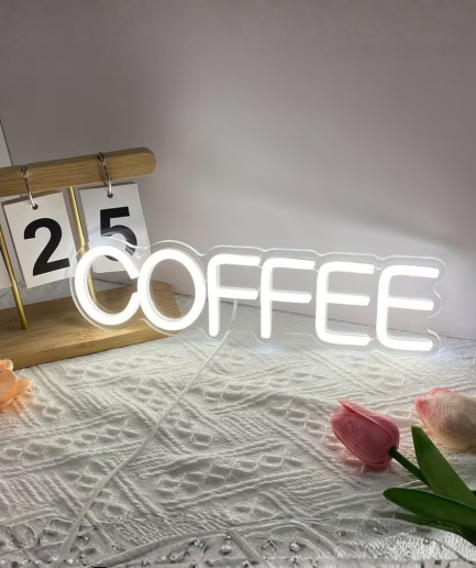 neon coffee sign