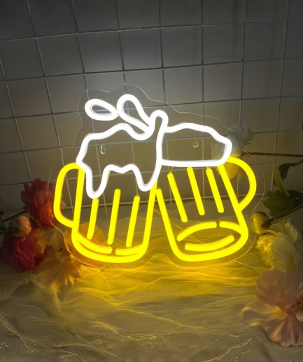LED bar lights and neon lights