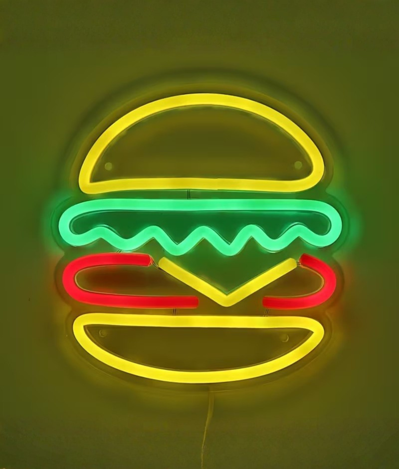 neon led lamp burger