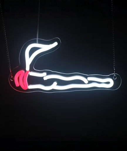 neon sign students