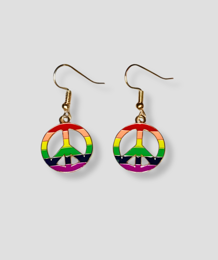 peace lhbti earrings